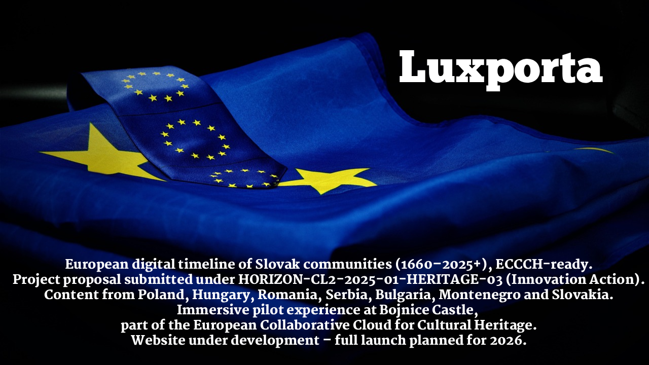 Luxporta – European digital timeline of Slovak communities (1660–2025+)